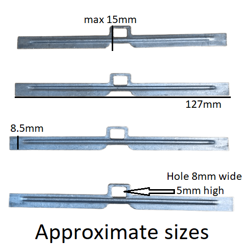 127mm (5'')Metal Hangers (Pack of 100)